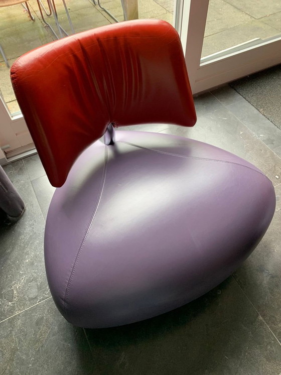 Image 1 of Fauteuil Leolux Pallon avec repose-pieds