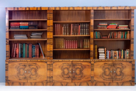 Image 1 of Grande libreria Art Déco, Cecoslovacchia, anni '30