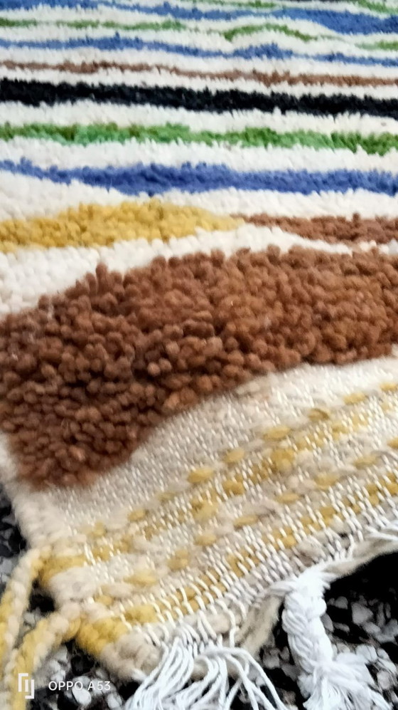 Image 1 of Handgeknüpfter Berberteppich aus Wolle, 243 x 168 cm