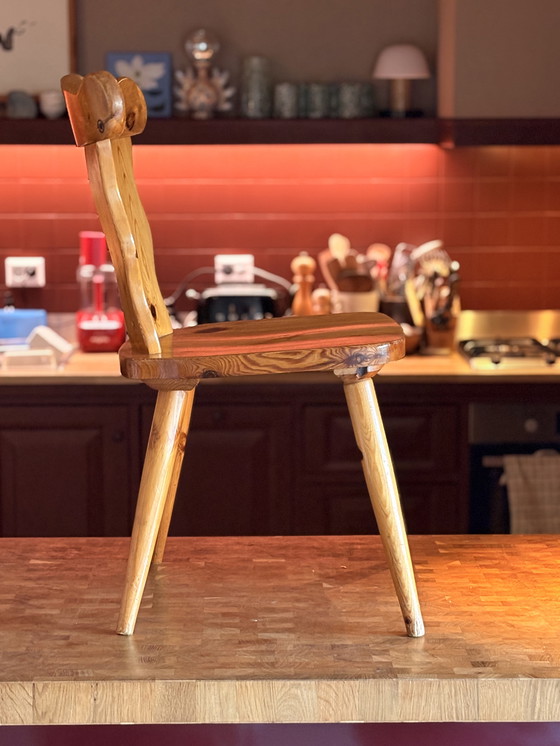 Image 1 of Sedie vintage in legno massello – design dell'Europa orientale – set di 2 (anni '60-'70)