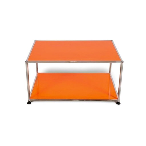 Tavolino da caffè originale USM Haller Tavolino da caffè arancione Fritz Haller