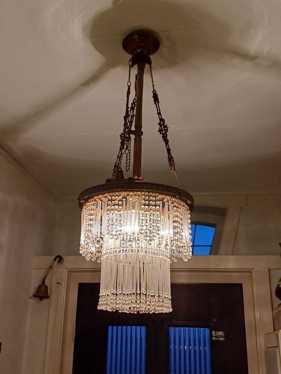 Image 1 of Mooie vintage kristallen kroonluchter