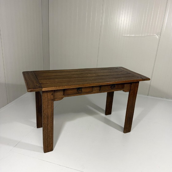 Mesa consola rústica de roble años 60, Madera, Marrón (foto 2 de 19)