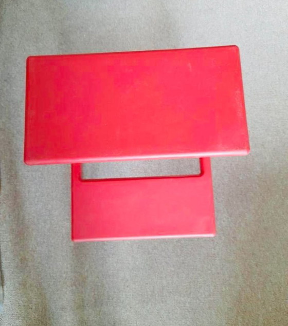 Image 1 of ikea masterby MÄSTERBY step pot design vintage ultra raro IKEA Masterby MÄSTERBY step sgabello Chris Martin ROSSO