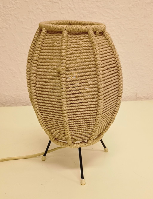 Vintage touwscherm tafellamp