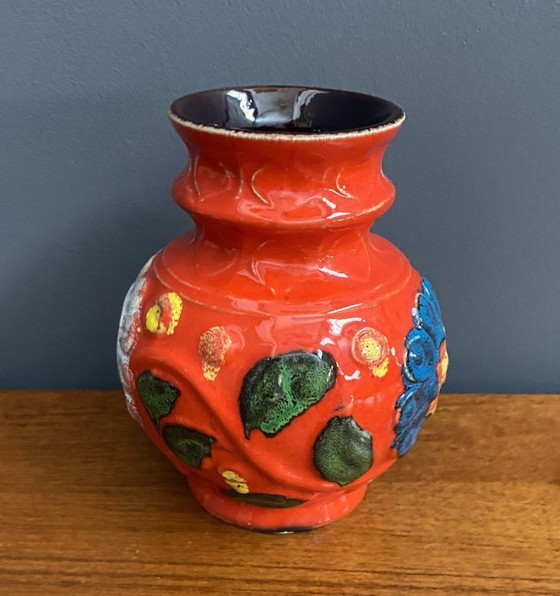 Image 1 of Vase Orange Bay modèle 86-14, années 1970