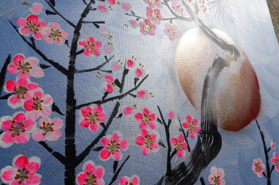 Love Birds J508 - Original Large Painting – Paintings & Drawings, Canvas (photo 9 of 12)