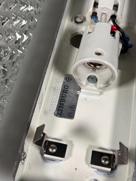 Image 1 of 60er 70er Jahre Wandlampe Wandleuchte von Glashütte Limburg Germany Space Age