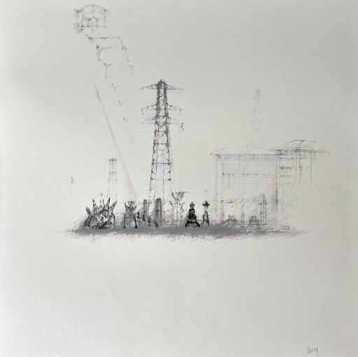 Genummerde zeefdruk - D.E.S.Y. (Norbert Deseyn) - Gesigneerd