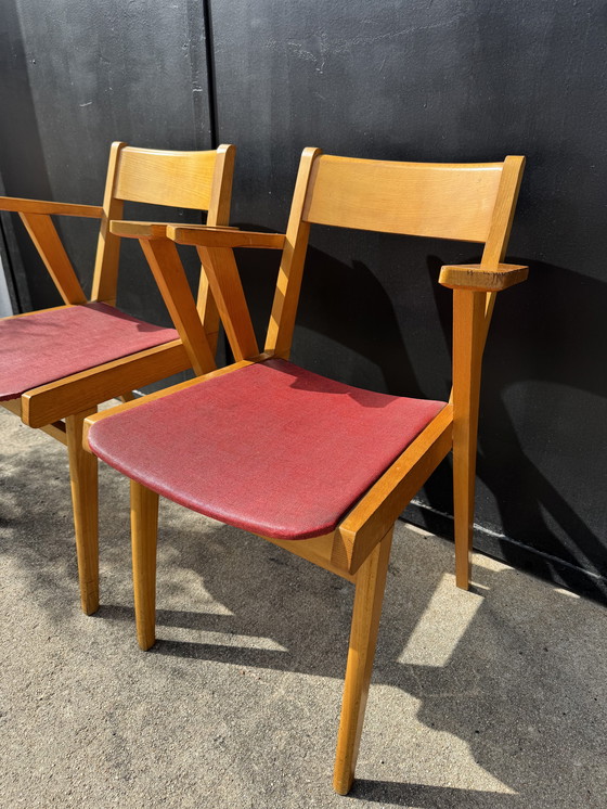 Image 1 of Sillas de puente con patas de compás, década de 1960