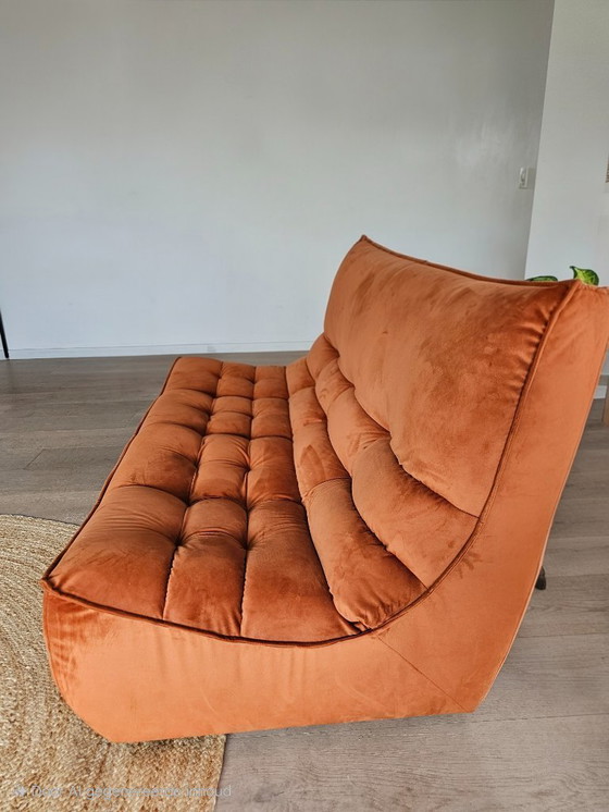 Image 1 of Happy 2-seater et longchair velours