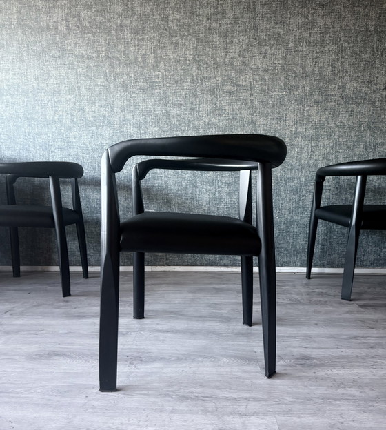 Image 1 of 6 poltrone “Miss” design di Afra & Tobia Scarpa,1986 circa per Molteni