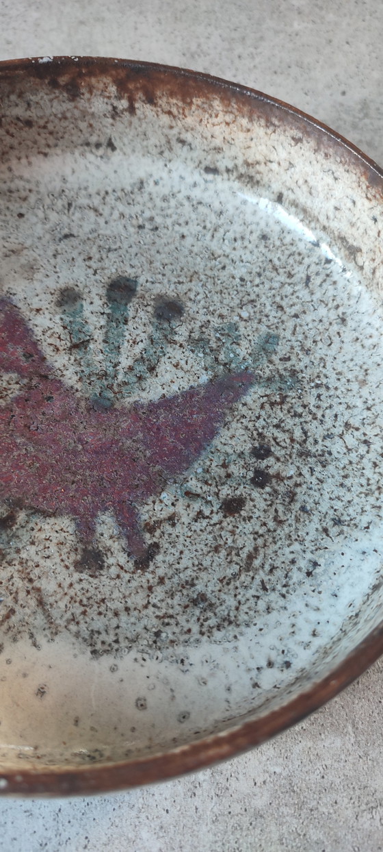 Image 1 of Ceramic bowl by Gustave Reynaud, Le Mûrier workshop, Vallauris