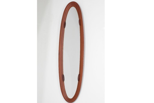 Miroir en bois italien du milieu du siècle, Italie - années 1960