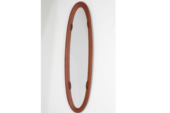 Image 1 of Miroir en bois italien du milieu du siècle, Italie - années 1960