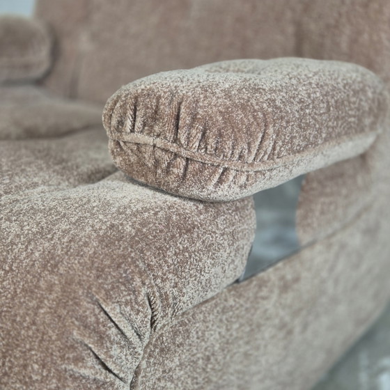 Prezzo del set! Vintage 2x Poltrona 1 Ottomana Divano Modulare 2 Posti – Poltrone, Velvet (photo 8 of 15)