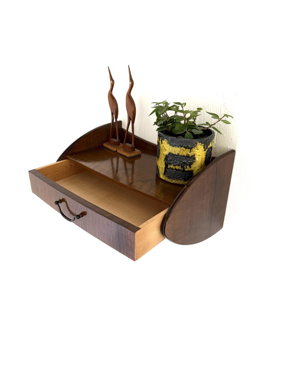 Image 1 of Consolle da parete vintage danese in mogano anni '60