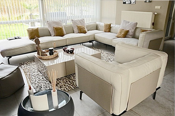 Camerich Avalon Ecksofa - Designersofa, Leder, Grau (Foto 5 von 6)