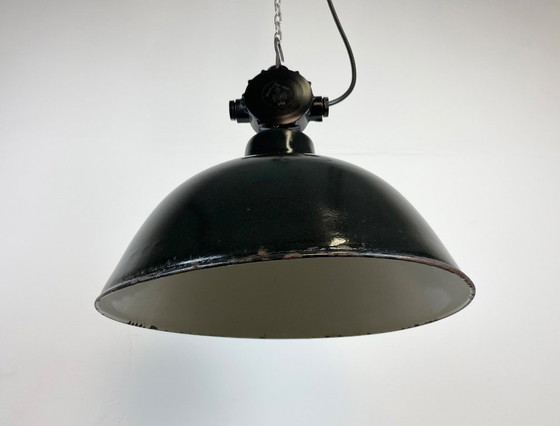 Image 1 of Lampe de l'usine d'émail est-allemande LBD Veb Leuchtenbau Dresden, années 1950