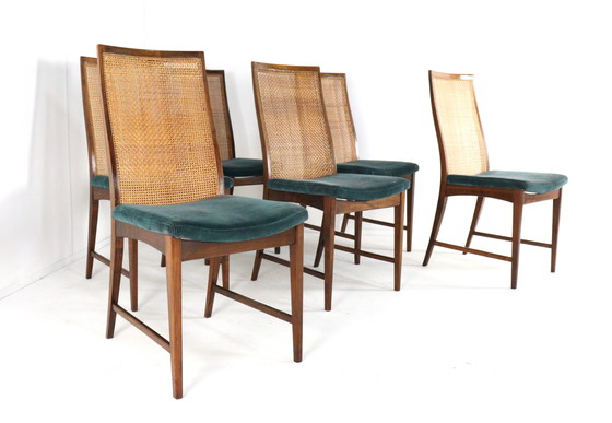 Image 1 of Ensemble de 6 chaises de salle à manger vintage 'Medebach'.