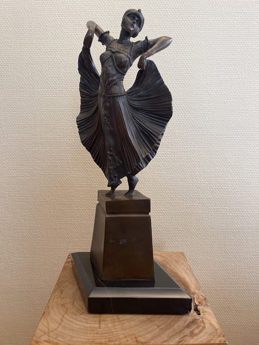 Bronzen beeld Chiparus