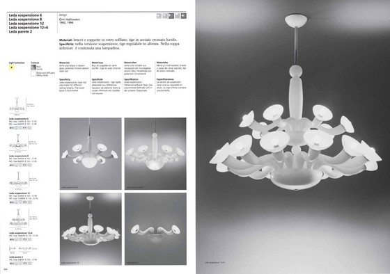VeArt - Artemide 'Leda - Sospensione 12+6' kroonluchter – Glass (photo 9 of 9)