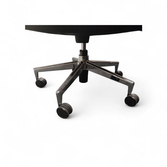 Image 1 of Chaise de bureau Kusch + Co en cuir noir d'occasion