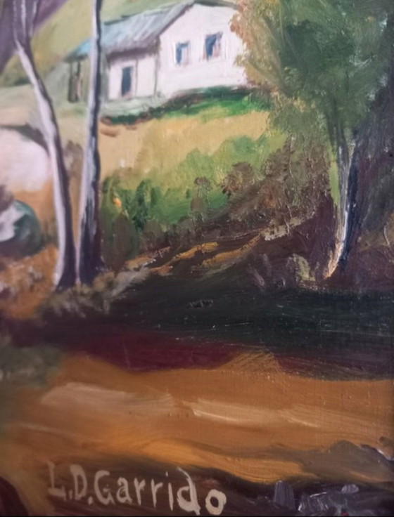 Image 1 of Landscape with Boats by Louis Désiré Garrido