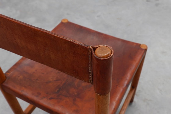 Image 1 of Paar spanische Stühle aus Holz und Leder von Jordi Vilanova, ca. 1960