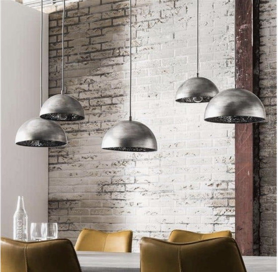 Reefs Interior Findorn Hanglamp - 5-lichts industrieel – Hanglampen, Metal, Ceramic (photo 3 of 5)