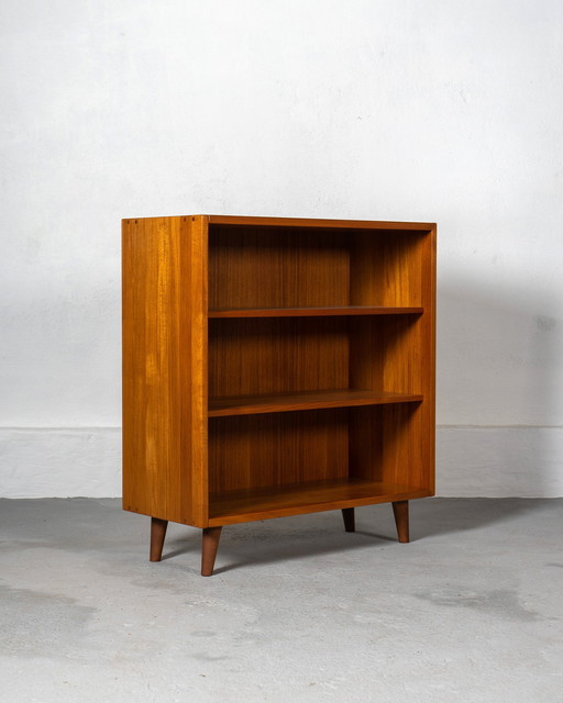 Mid Century Shelving Unit Or Bookcase Made Of Solid Teak