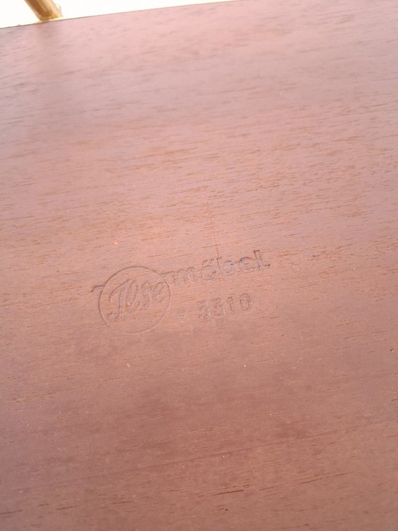Image 1 of Ilse Möbel trolley met zwart wit formica