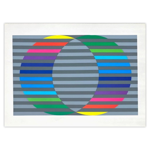 Alberto Fabra Zeefdruk Compositie I 1973 – lithos zeefdrukken, Paper (photo 2 of 5)