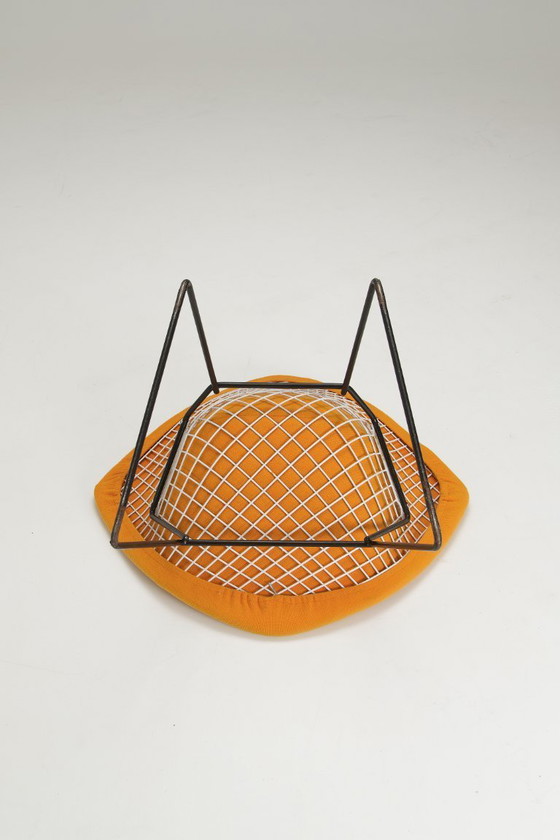 Image 1 of Fauteuil Diamond – Revêtement jaune - Harry Bertoia