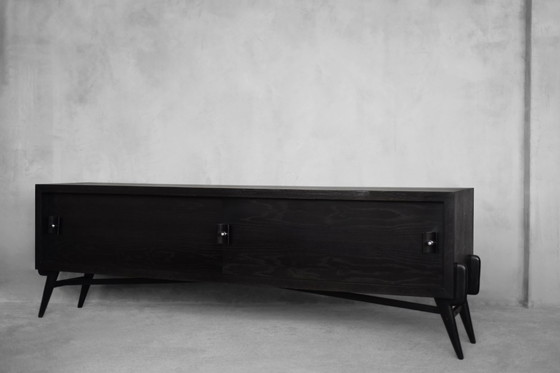 Image 1 of Vintage dark oak sideboard, 1960
