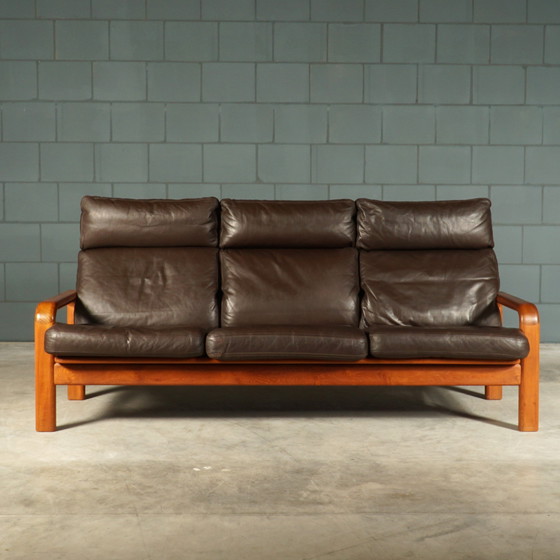 Image 1 of Dänisches Dreisitzersofa - L. Olsen & Son - Teakholz - 1960er Jahre