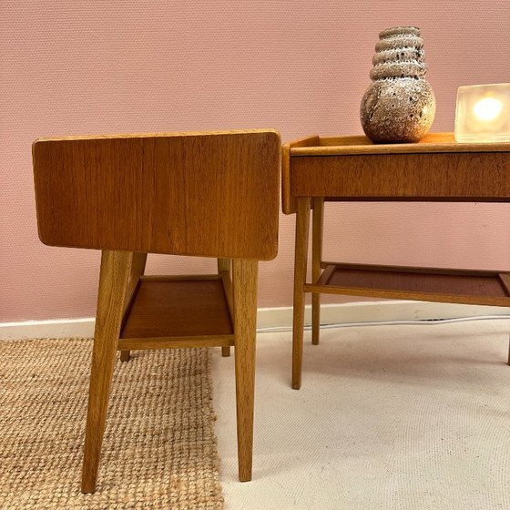 Image 1 of Paire de tables d'appoint fabriquées par Venesta Finland, années 1960