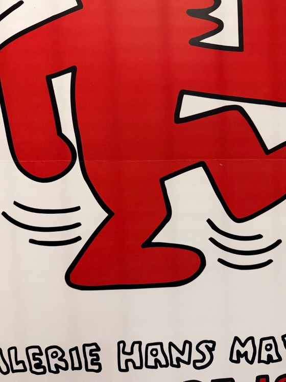 Keith Haring (1958-1990), Original-Ausstellungsplakat von 1995, Galerie Hans Mayer Düsseldorf, Copyright The (photo 3 of 10)