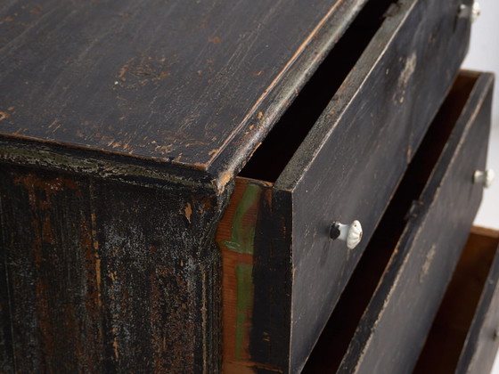 Antique chest of drawers with dark patina (c.1920) #58 (photo 24 of 40)