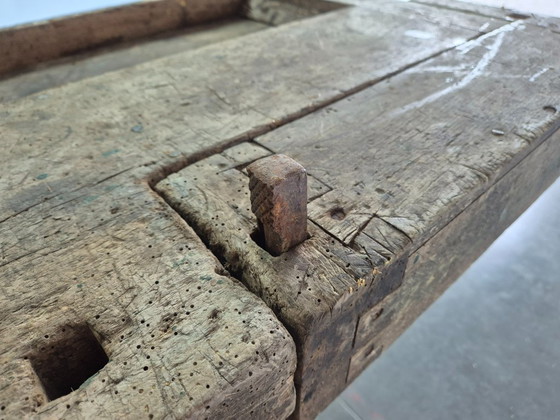 Antieke Vintage Timmermanswerkbank – Tuintafels, Wood (photo 18 of 21)