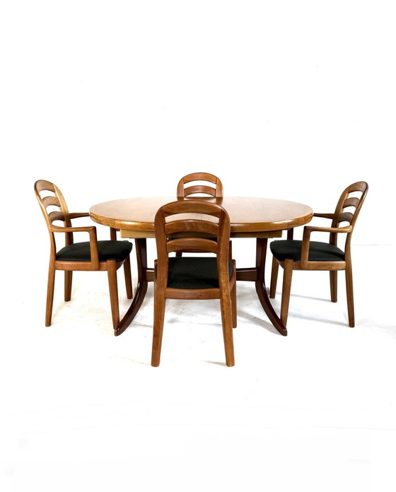 Image 1 of Tavolo da pranzo allungabile vintage danese in teak anni '60