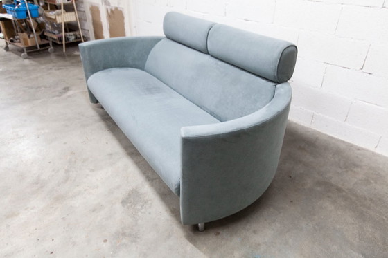 Image 1 of "Negresco" Sofa, designed by Bernard Massot for Neology France, in moiré velvet