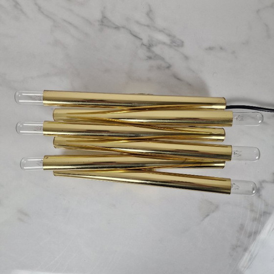 Image 1 of Italian Wall Lamp with Six Lights, in the Style of Gaetano Sciolari, circa 1970s