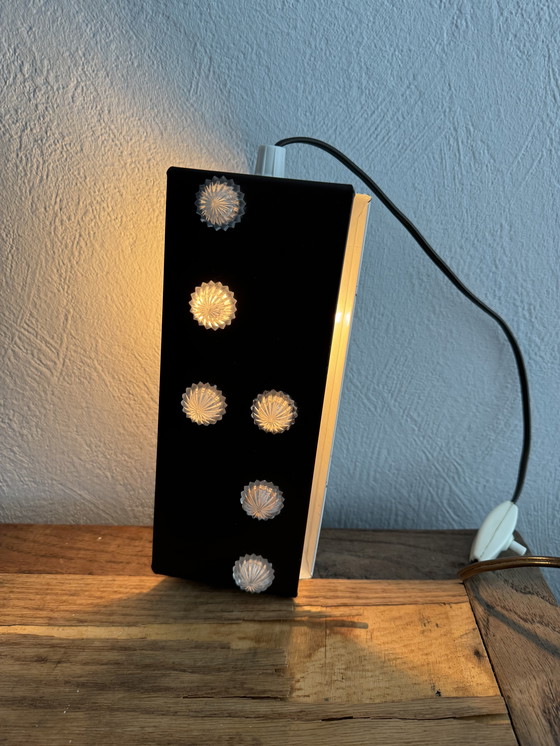 Image 1 of Vintage Bed Lamp Brown Metal with Plastic Stars