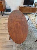 Salontafel | vintage look 1960s | hout | ovaal
