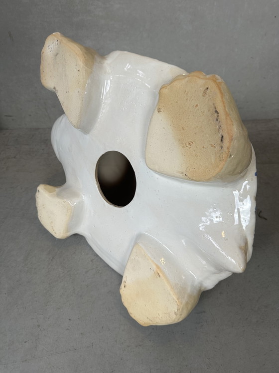 Image 1 of Vintage schildpad plantenstandaard - keramiek