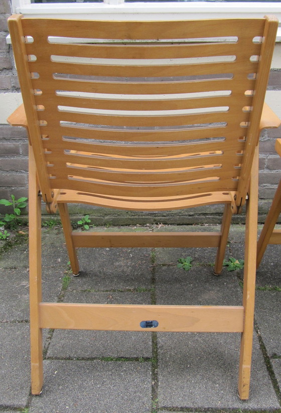 Image 1 of 2x Rex Fauteuils pliants par Niko Kralj pour Stol
