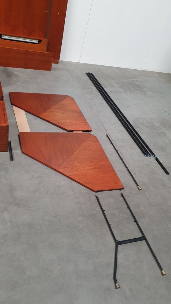 Image 1 of vintage wall unit deens modules teak 60s