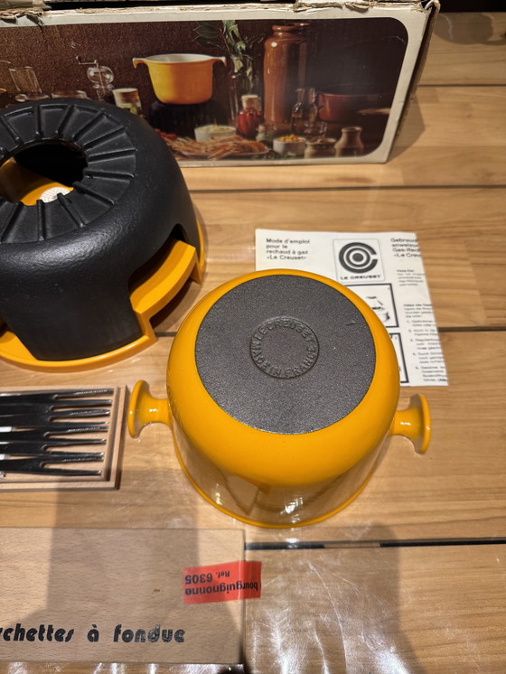 Image 1 of Raro set per fonduta Le Creuset di Enzo Mari, anni '70