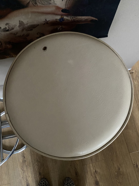 Image 1 of 2 vintage buisframe stalen barkrukken